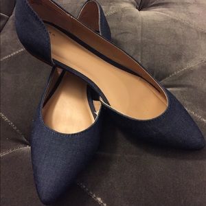 * Clear Out Sale* Blue Denim Flats